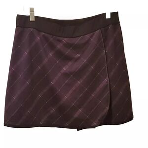 Tommy Armour Dri-Logic Gray & Purple Plaid Tennis Golf Skort Women's L Athletic